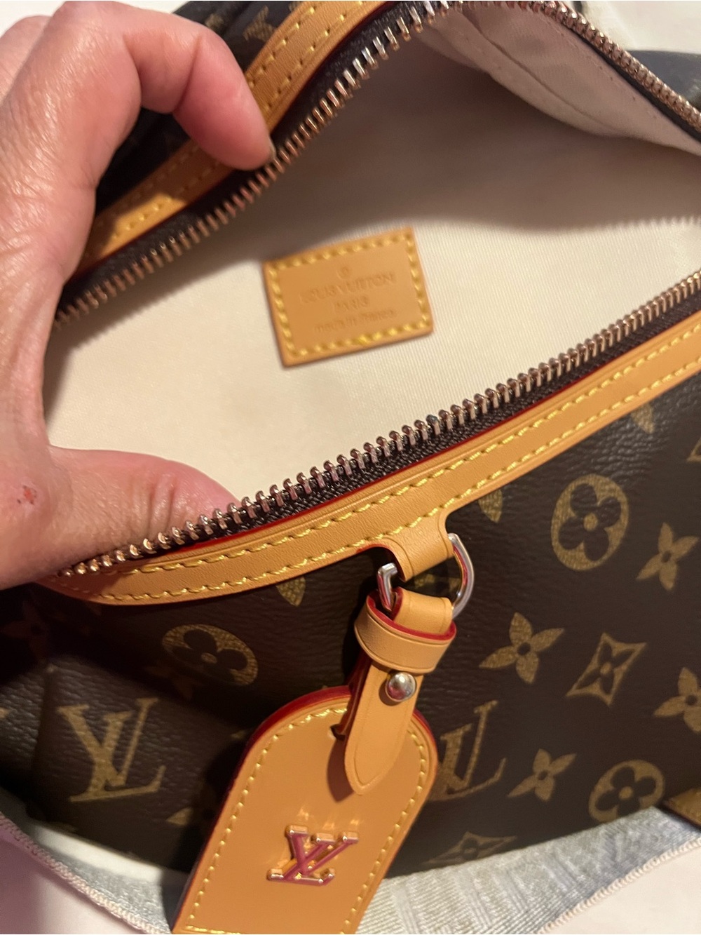 Louis Vuitton Monogram Crescent Belt Bag in Brown and Natural Vachetta - Picture 6 of 6